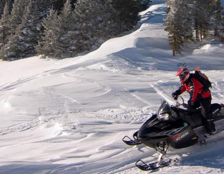 Snowmobiling in Breck Snowmobiling in Breck